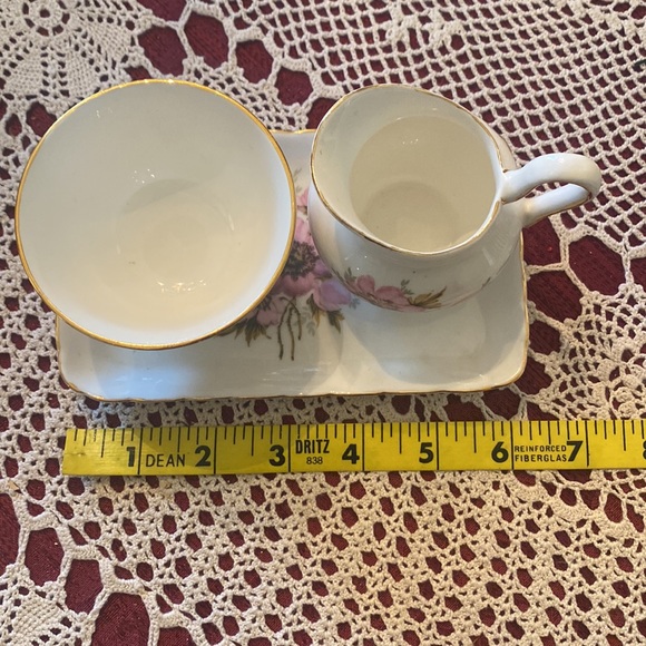 Sutherland fine bone China cream and sugar set with tray - Picture 8 of 8